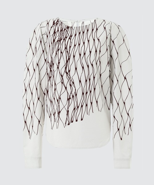 DRIES VAN NOTEN(ドリスヴァンノッテン)の「00900-CALIA 4100 W.W.SHIRT(シャツ/ブラウス・レディース・ブラック/ベージュ系その他・36/34)」の2枚目の写真