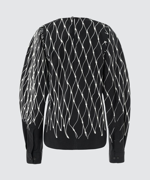 DRIES VAN NOTEN(ドリスヴァンノッテン)の「00900-CALIA 4100 W.W.SHIRT(シャツ/ブラウス・レディース・ブラック/ベージュ系その他・36/34)」の3枚目の写真