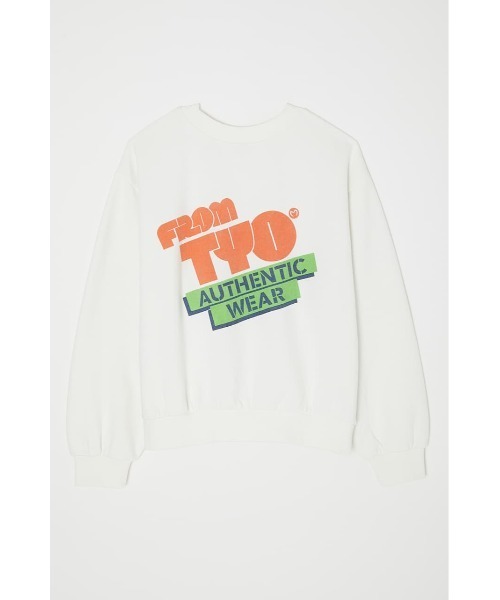 MOUSSY（マウジー）の「MOUSSY ROUNDED LOGO プルオーバー（スウェット・レディース・ブラック/ホワイト/ライトベージュ/ターコイズブルー・FREE）」の12枚目の写真