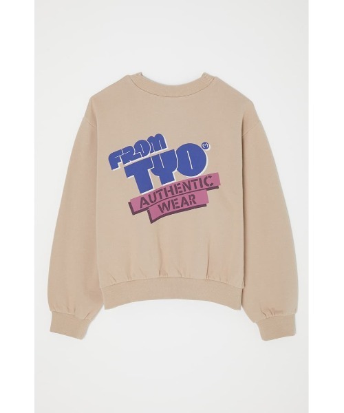 MOUSSY（マウジー）の「MOUSSY ROUNDED LOGO プルオーバー（スウェット・レディース・ブラック/ホワイト/ライトベージュ/ターコイズブルー・FREE）」の13枚目の写真