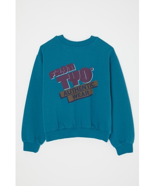 MOUSSY（マウジー）の「MOUSSY ROUNDED LOGO プルオーバー（スウェット・レディース・ブラック/ホワイト/ライトベージュ/ターコイズブルー・FREE）」の15枚目の写真