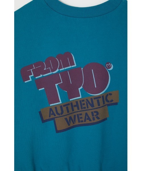 MOUSSY（マウジー）の「MOUSSY ROUNDED LOGO プルオーバー（スウェット・レディース・ブラック/ホワイト/ライトベージュ/ターコイズブルー・FREE）」の17枚目の写真