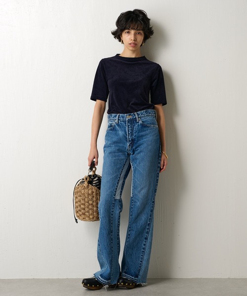 Whim Gazette(ウィムガゼット)の「ベロアプルオーバー(Tシャツ/カットソー・レディース・ネイビー/ライトグレー/ホワイト系その他・FREE)」の13枚目の写真