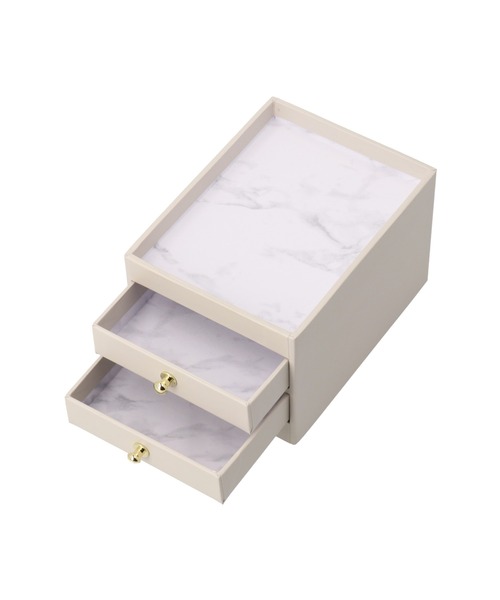 Francfranc（フランフラン）の「ペティート ミニ チェスト 2段 グレー（ステーショナリー・レディース・グレー・FREE）」の5枚目の写真