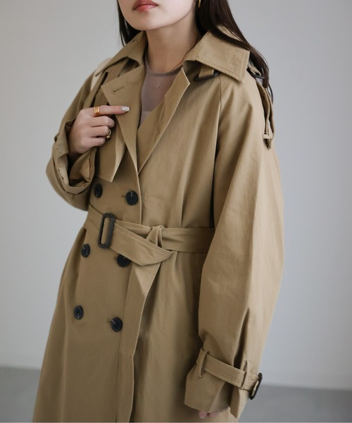 sakishimatokyo(サキシマトーキョー)の「デザイントレンチコート(トレンチコート・レディース・ベージュ/カーキ・FREE)」の14枚目の写真