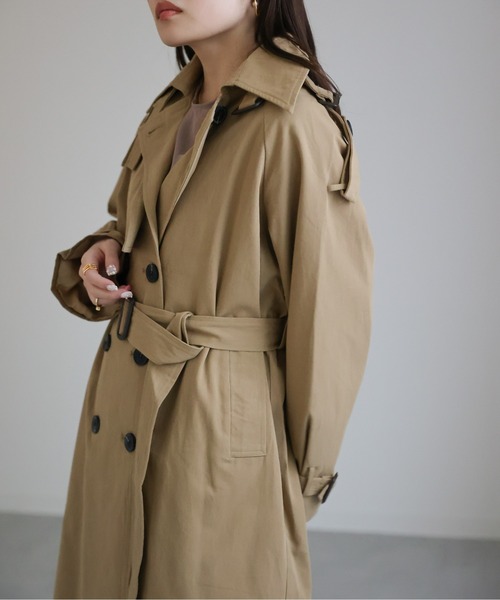 sakishimatokyo(サキシマトーキョー)の「デザイントレンチコート(トレンチコート・レディース・ベージュ/カーキ・FREE)」の16枚目の写真