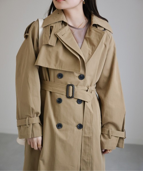 sakishimatokyo(サキシマトーキョー)の「デザイントレンチコート(トレンチコート・レディース・ベージュ/カーキ・FREE)」の17枚目の写真