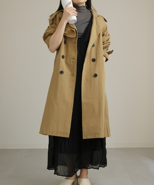 sakishimatokyo(サキシマトーキョー)の「デザイントレンチコート(トレンチコート・レディース・ベージュ/カーキ・FREE)」の18枚目の写真