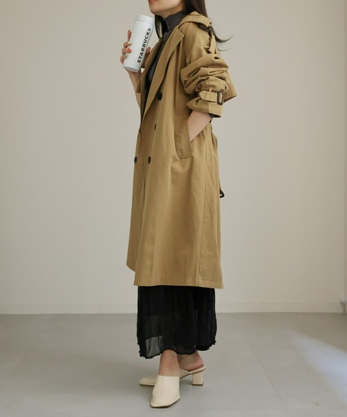 sakishimatokyo(サキシマトーキョー)の「デザイントレンチコート(トレンチコート・レディース・ベージュ/カーキ・FREE)」の20枚目の写真