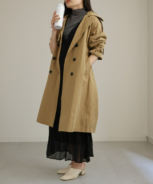 sakishimatokyo(サキシマトーキョー)の「デザイントレンチコート(トレンチコート・レディース・ベージュ/カーキ・FREE)」の21枚目の写真