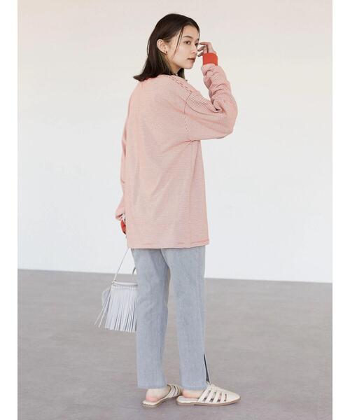 Green　Parks（グリーンパークス）の「スリットストレートGrayパンツ＊（その他パンツ・レディース・グレー・S/M/L）」の9枚目の写真