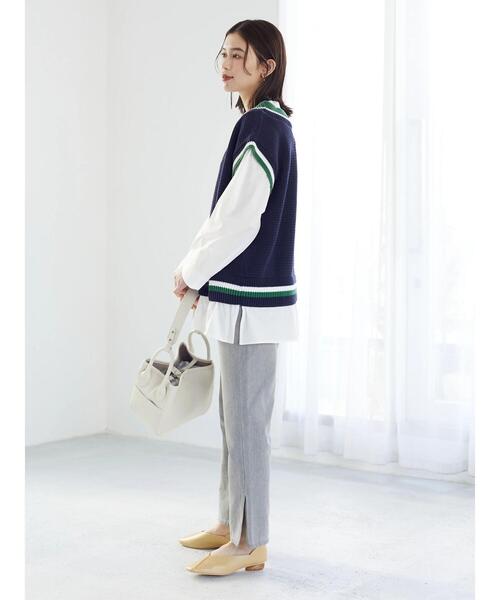 Green　Parks（グリーンパークス）の「スリットストレートGrayパンツ＊（その他パンツ・レディース・グレー・S/M/L）」の6枚目の写真