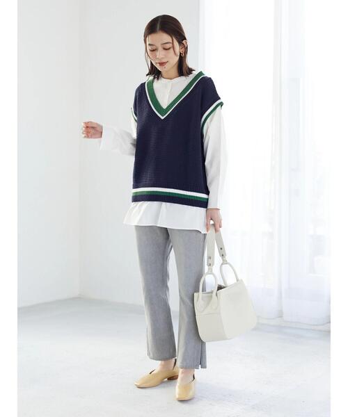 Green　Parks（グリーンパークス）の「スリットストレートGrayパンツ＊（その他パンツ・レディース・グレー・S/M/L）」の10枚目の写真