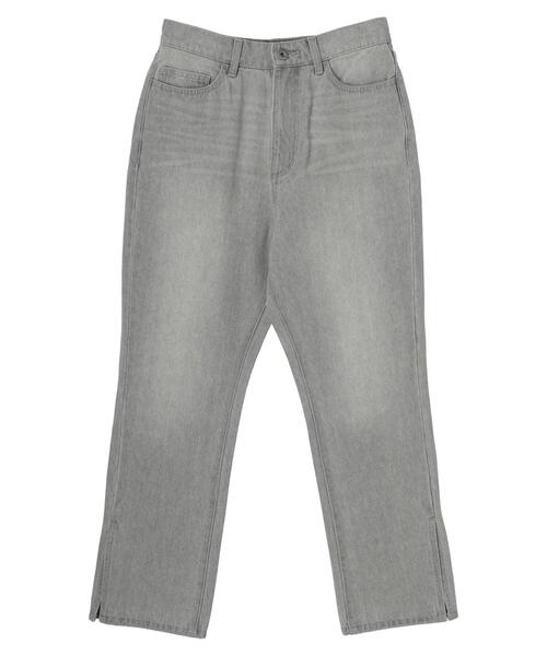 Green　Parks（グリーンパークス）の「スリットストレートGrayパンツ＊（その他パンツ・レディース・グレー・S/M/L）」の7枚目の写真