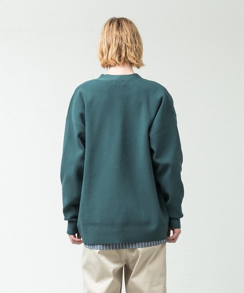 SLICK（スリック）の「エアリブステッチオーバーサイズカーディガン（カーディガン/ボレロ・メンズ・ライトグレー/ブラック/グリーン/レッド・1/2/3）」の21枚目の写真