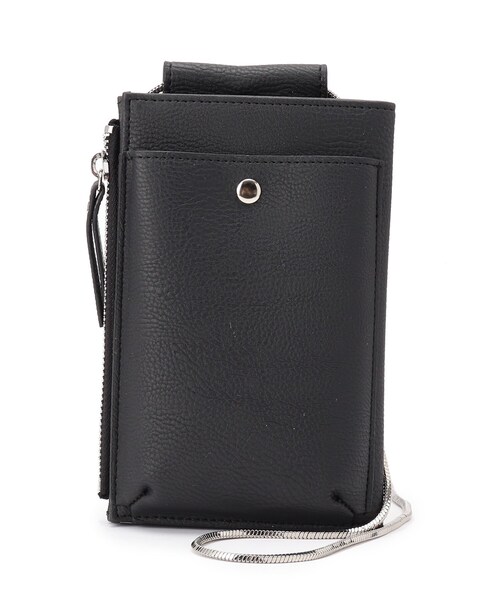 SHOO・LA・RUE（シューラルー）の「◆チェーンショルダー付きウォレット（財布・レディース・ブラック/シルバー/イエロー/ブロンズ・00）」の2枚目の写真