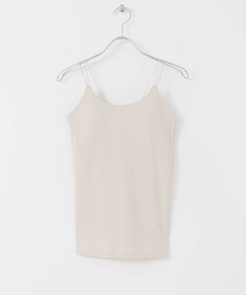 SENSE OF PLACE by URBAN RESEARCH（センスオブプレイスバイアーバンリサーチ）の「ダブルストラップカップツキキャミソール（キャミソール・レディース・イエロー/ブラック/ライトベージュ/ベージュ/ホワイト系その他/ブラウン・ONE）」の12枚目の写真