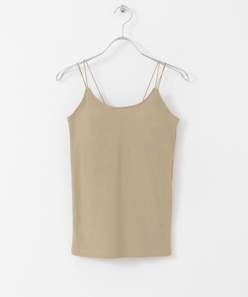 SENSE OF PLACE by URBAN RESEARCH（センスオブプレイスバイアーバンリサーチ）の「ダブルストラップカップツキキャミソール（キャミソール・レディース・イエロー/ブラック/ライトベージュ/ベージュ/ホワイト系その他/ブラウン・ONE）」の14枚目の写真