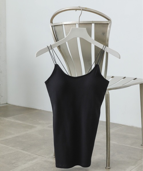 SENSE OF PLACE by URBAN RESEARCH（センスオブプレイスバイアーバンリサーチ）の「ダブルストラップカップツキキャミソール（キャミソール・レディース・イエロー/ブラック/ライトベージュ/ベージュ/ホワイト系その他/ブラウン・ONE）」の3枚目の写真