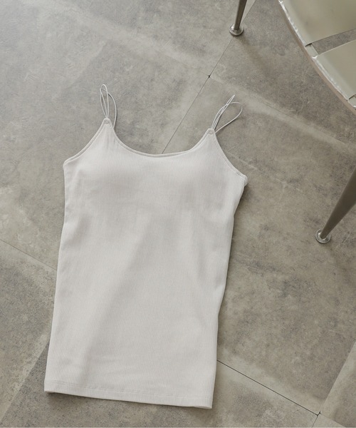 SENSE OF PLACE by URBAN RESEARCH（センスオブプレイスバイアーバンリサーチ）の「ダブルストラップカップツキキャミソール（キャミソール・レディース・イエロー/ブラック/ライトベージュ/ベージュ/ホワイト系その他/ブラウン・ONE）」の18枚目の写真