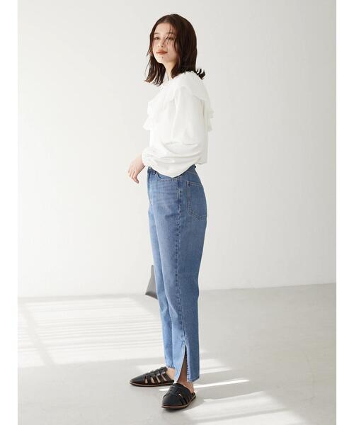 Furryrate（ファーリーレート）の「・furry rate フリルネックプルオーバー＊（Tシャツ/カットソー・レディース・オフホワイト/ブラック/ベージュ・FREE）」の5枚目の写真