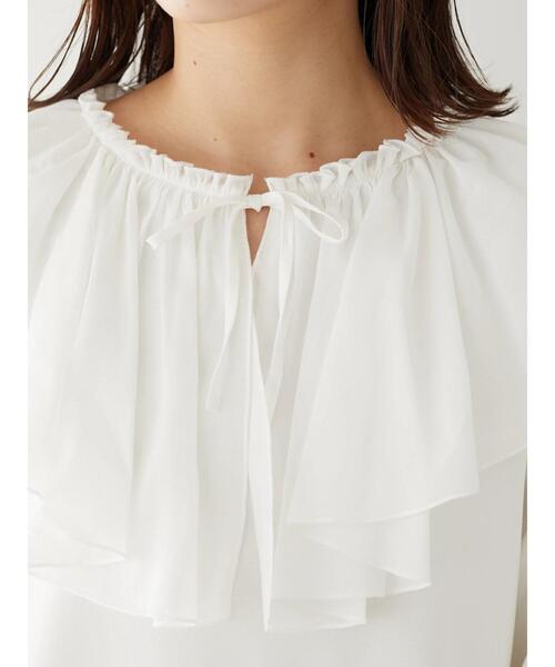 Furryrate（ファーリーレート）の「・furry rate フリルネックプルオーバー＊（Tシャツ/カットソー・レディース・オフホワイト/ブラック/ベージュ・FREE）」の13枚目の写真