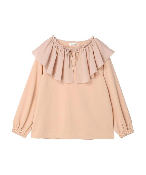 Furryrate（ファーリーレート）の「・furry rate フリルネックプルオーバー＊（Tシャツ/カットソー・レディース・オフホワイト/ブラック/ベージュ・FREE）」の16枚目の写真