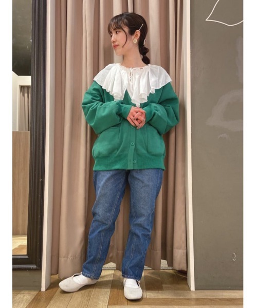 Furryrate（ファーリーレート）の「・furry rate フリルネックプルオーバー＊（Tシャツ/カットソー・レディース・オフホワイト/ブラック/ベージュ・FREE）」の12枚目の写真