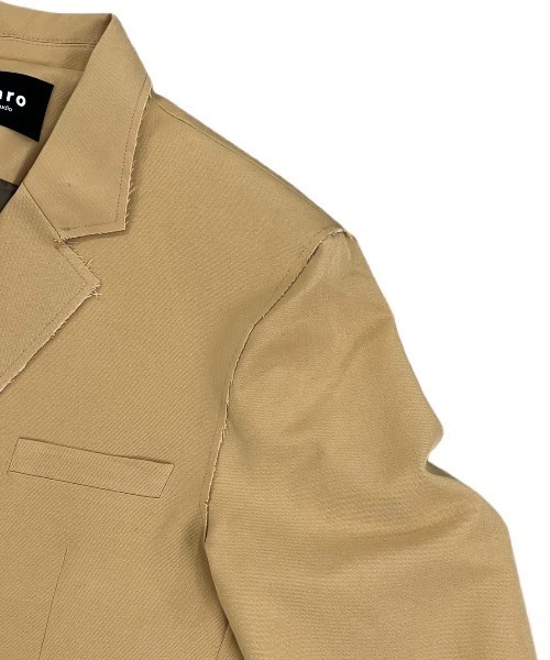 Chikashitsu +（チカシツプラス）の「【Chikashitsu +/チカシツプラス】bi-color double jacket/バイカラー ダブルジャケット（テーラードジャケット・メンズ・スカイブルー/ベージュ・ONE SIZE）」の7枚目の写真