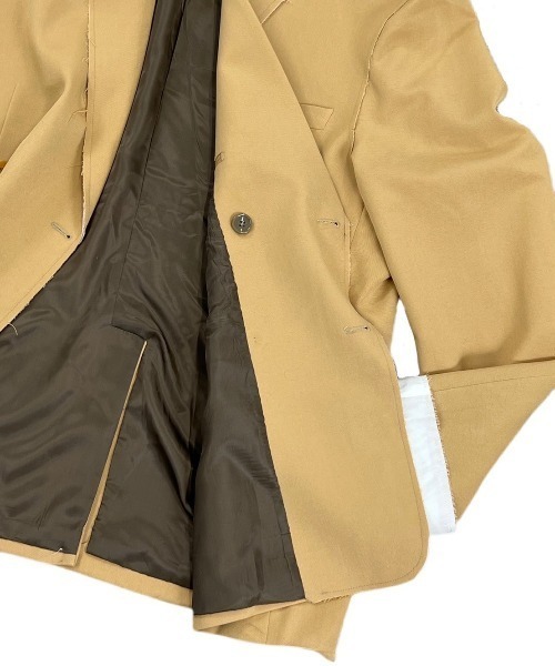 Chikashitsu +（チカシツプラス）の「【Chikashitsu +/チカシツプラス】bi-color double jacket/バイカラー ダブルジャケット（テーラードジャケット・メンズ・スカイブルー/ベージュ・ONE SIZE）」の6枚目の写真