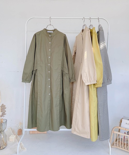 セール ウエスト切替タックはおりワンピース シャツワンピース As Know As Plus アズノゥアズプラス のファッション通販 Zozotown