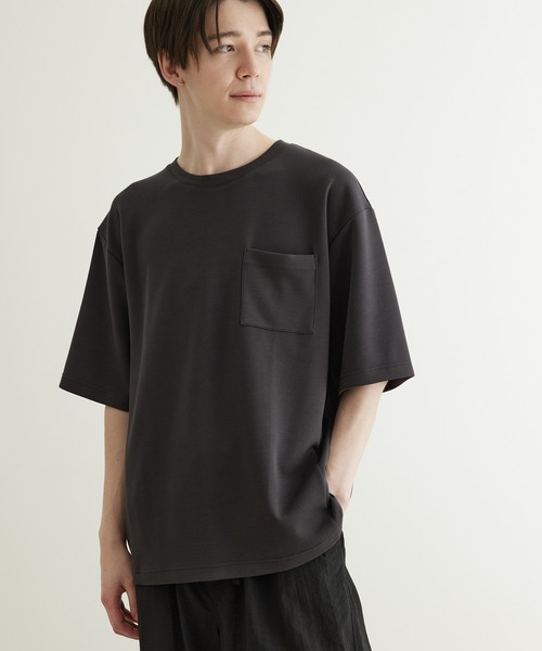 JUNRED（ジュンレッド）の「エアシルケットハーフスリーブTシャツ（Tシャツ/カットソー・メンズ・ホワイト/チャコールグレー/ミント/ブルー・LL/M/L）」の10枚目の写真