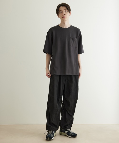 JUNRED（ジュンレッド）の「エアシルケットハーフスリーブTシャツ（Tシャツ/カットソー・メンズ・ホワイト/チャコールグレー/ミント/ブルー・LL/M/L）」の17枚目の写真