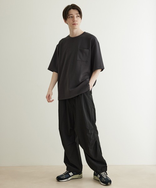 JUNRED（ジュンレッド）の「エアシルケットハーフスリーブTシャツ（Tシャツ/カットソー・メンズ・ホワイト/チャコールグレー/ミント/ブルー・LL/M/L）」の18枚目の写真