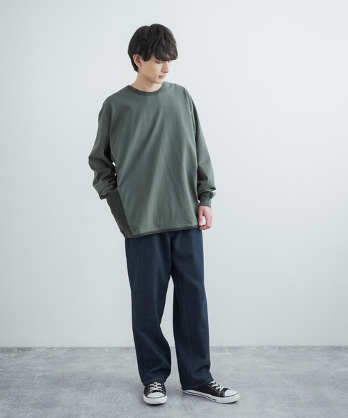 KRIFF MAYER（クリフメイヤー）の「KRIFF MAYER クリフメイヤー オーバーサイズ 接触冷感 ロングTシャツ（Tシャツ/カットソー・メンズ・チャコール/ベージュ/レッド/イエロー/グリーン・M/L/XL）」の19枚目の写真