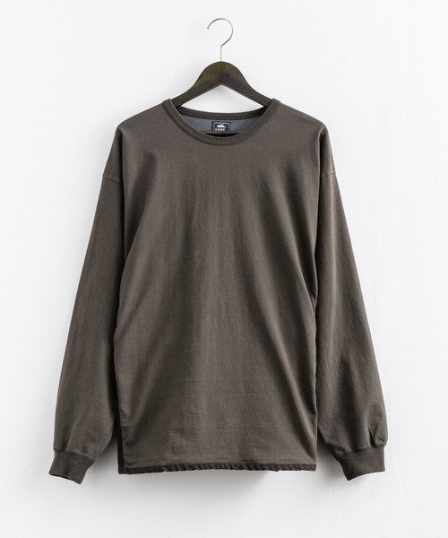 KRIFF MAYER（クリフメイヤー）の「KRIFF MAYER クリフメイヤー オーバーサイズ 接触冷感 ロングTシャツ（Tシャツ/カットソー・メンズ・チャコール/ベージュ/レッド/イエロー/グリーン・M/L/XL）」の20枚目の写真