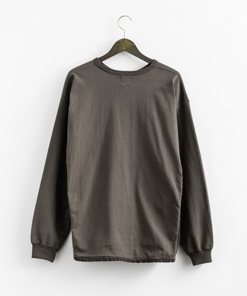 KRIFF MAYER（クリフメイヤー）の「KRIFF MAYER クリフメイヤー オーバーサイズ 接触冷感 ロングTシャツ（Tシャツ/カットソー・メンズ・チャコール/ベージュ/レッド/イエロー/グリーン・M/L/XL）」の12枚目の写真