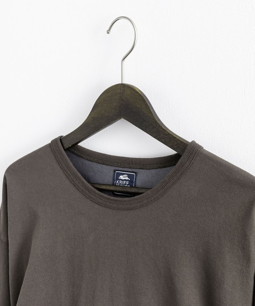 KRIFF MAYER（クリフメイヤー）の「KRIFF MAYER クリフメイヤー オーバーサイズ 接触冷感 ロングTシャツ（Tシャツ/カットソー・メンズ・チャコール/ベージュ/レッド/イエロー/グリーン・M/L/XL）」の16枚目の写真