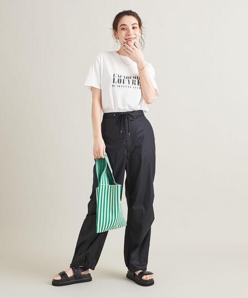 BEAUTY&YOUTH UNITED ARROWS（ビューティーアンドユースユナイテッドアローズ）の「BY コットン天竺 プリント Tシャツ -ウォッシャブル-（Tシャツ/カットソー・レディース・ホワイト/ライトブルー/ダークグレー・FREE）」の4枚目の写真