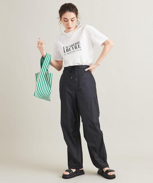 BEAUTY&YOUTH UNITED ARROWS（ビューティーアンドユースユナイテッドアローズ）の「BY コットン天竺 プリント Tシャツ -ウォッシャブル-（Tシャツ/カットソー・レディース・ホワイト/ライトブルー/ダークグレー・FREE）」の5枚目の写真