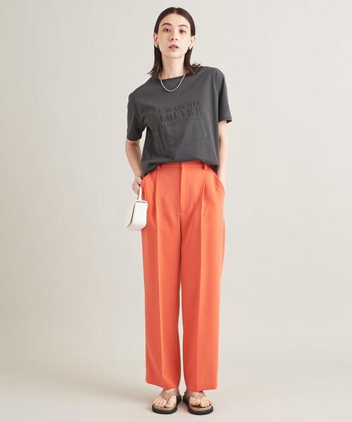 BEAUTY&YOUTH UNITED ARROWS（ビューティーアンドユースユナイテッドアローズ）の「BY コットン天竺 プリント Tシャツ -ウォッシャブル-（Tシャツ/カットソー・レディース・ホワイト/ライトブルー/ダークグレー・FREE）」の8枚目の写真