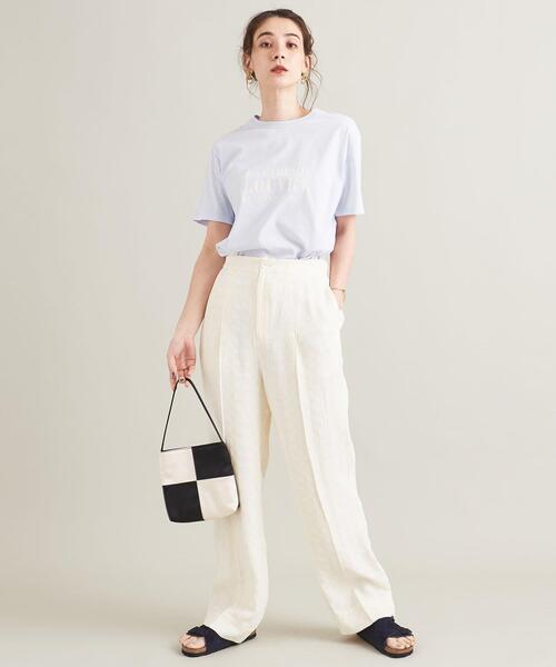 BEAUTY&YOUTH UNITED ARROWS（ビューティーアンドユースユナイテッドアローズ）の「BY コットン天竺 プリント Tシャツ -ウォッシャブル-（Tシャツ/カットソー・レディース・ホワイト/ライトブルー/ダークグレー・FREE）」の11枚目の写真