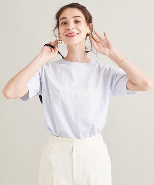 BEAUTY&YOUTH UNITED ARROWS（ビューティーアンドユースユナイテッドアローズ）の「BY コットン天竺 プリント Tシャツ -ウォッシャブル-（Tシャツ/カットソー・レディース・ホワイト/ライトブルー/ダークグレー・FREE）」の12枚目の写真
