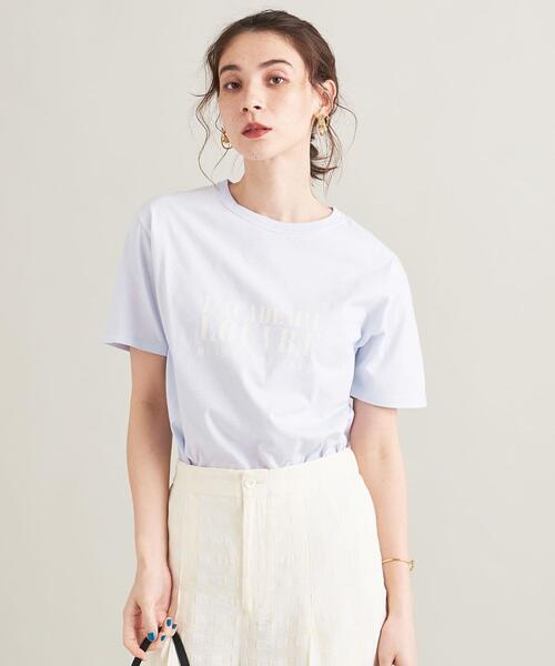 BEAUTY&YOUTH UNITED ARROWS（ビューティーアンドユースユナイテッドアローズ）の「BY コットン天竺 プリント Tシャツ -ウォッシャブル-（Tシャツ/カットソー・レディース・ホワイト/ライトブルー/ダークグレー・FREE）」の19枚目の写真