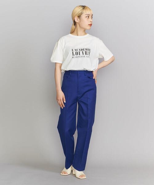 BEAUTY&YOUTH UNITED ARROWS（ビューティーアンドユースユナイテッドアローズ）の「BY コットン天竺 プリント Tシャツ -ウォッシャブル-（Tシャツ/カットソー・レディース・ホワイト/ライトブルー/ダークグレー・FREE）」の22枚目の写真