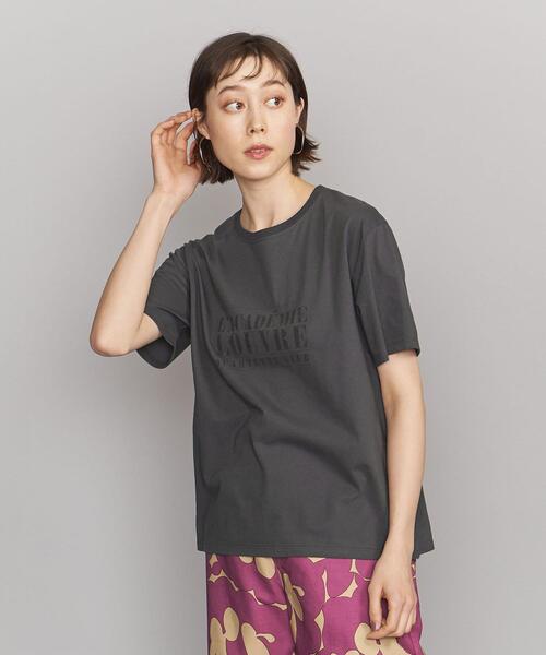 BEAUTY&YOUTH UNITED ARROWS（ビューティーアンドユースユナイテッドアローズ）の「BY コットン天竺 プリント Tシャツ -ウォッシャブル-（Tシャツ/カットソー・レディース・ホワイト/ライトブルー/ダークグレー・FREE）」の14枚目の写真