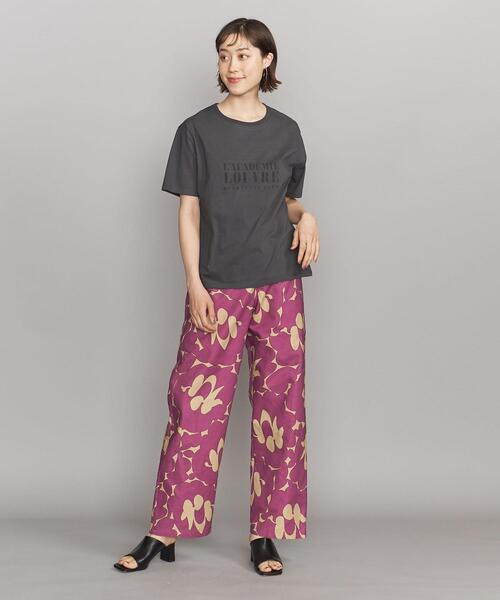 BEAUTY&YOUTH UNITED ARROWS（ビューティーアンドユースユナイテッドアローズ）の「BY コットン天竺 プリント Tシャツ -ウォッシャブル-（Tシャツ/カットソー・レディース・ホワイト/ライトブルー/ダークグレー・FREE）」の16枚目の写真