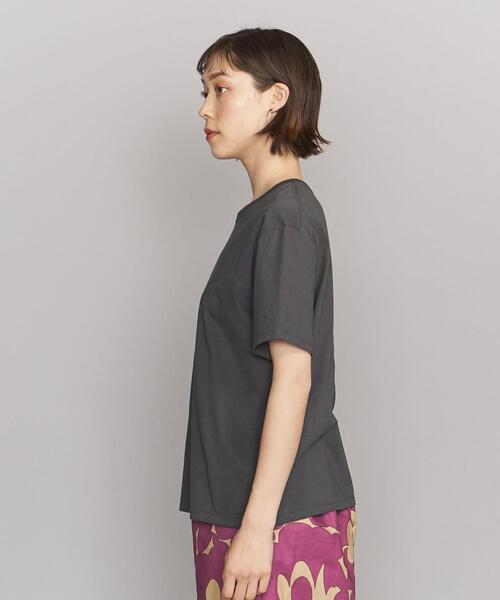 BEAUTY&YOUTH UNITED ARROWS（ビューティーアンドユースユナイテッドアローズ）の「BY コットン天竺 プリント Tシャツ -ウォッシャブル-（Tシャツ/カットソー・レディース・ホワイト/ライトブルー/ダークグレー・FREE）」の18枚目の写真