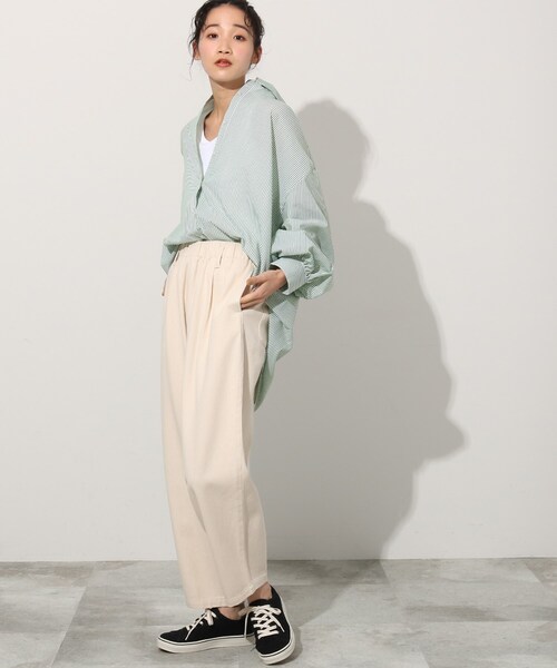 Cutie Blonde（キューティーブロンド）の「◆【S-LL】バルーンパンツ（その他パンツ・レディース・サンドベージュ/オフホワイト/ブルー・01/02/03/04）」の13枚目の写真