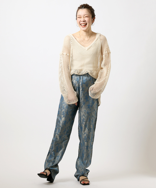 JOINT WORKS（ジョイントワークス）の「【REGENCY WORKS/リージェンシーワークス】 W003 シェフカーゴトラウザー31Lパンツ（その他パンツ・レディース・ライトブルー/オレンジ・FREE）」の3枚目の写真